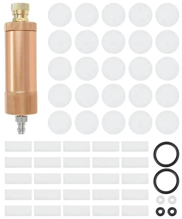 Alt view image 3 of 3 - AJMRTC Air Filter & Oil Separator Replacement Set for 4500PSI HighPressure Hand Pump, M10*1 Thread Connector, EasyInstallation Filter Assembly for High Pressure Manual Pump Maintenance and Repair Wo