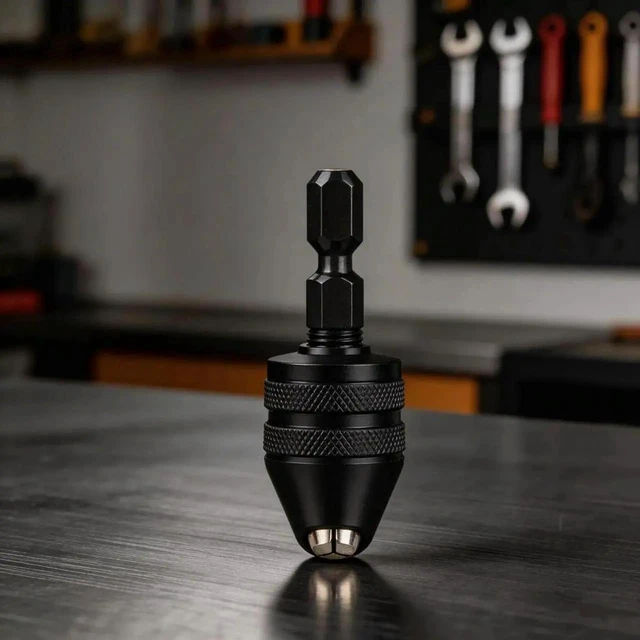 Alt view image 2 of 3 - AJMRTC 49mm Compact Keyless Drill Chuck, Secure Locking Keyless Tightening Twist Drill Bit Holder, ProfessionalGrade Keyless Drill Chuck for Power Drill Machine Replacement and Hardware Processing Wo