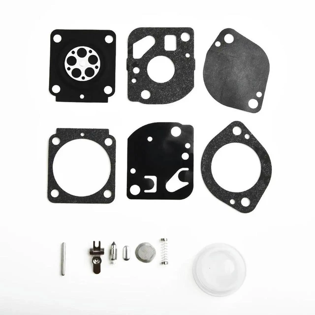 Alt view image 2 of 3 - AJMRTC Carburetor Rebuild Kit with Air Filter & Fuel Line Set, String Trimmer Replacement Parts for FS87 HT100 HT101 KM100 4Mix Engine, Complete Garden Power Equipment Repair Accessory Kit