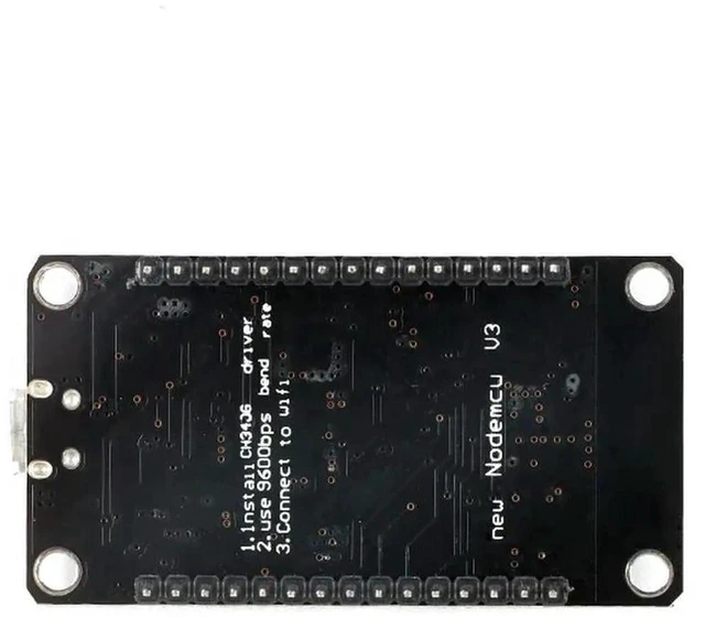 Alt view image 3 of 3 - AJMRTC ESP8266 Serial Module NodeMcu Lua V3 IoT Development Board, CH340 Chip WiFi Wireless Serial Port Module, OpenSource Lua Firmware Board for Arduino Microcontroller IoT DIY Projects