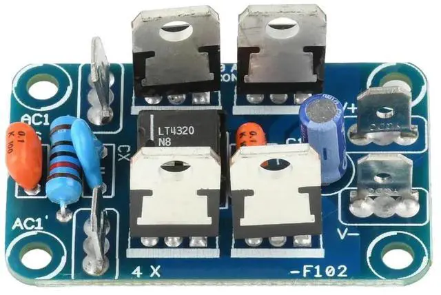 Main image of AJMRTC LT4320 Ideal Diode Rectifier Bridge Module, AC 740V Active Rectifier for JLH 1969 Class A Power Amplifier, Low Heat Rectifier Tube Replacement DIY Electronic Kit Audio Power Supply Component