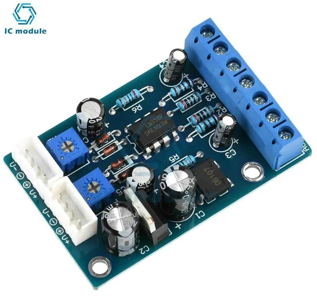 Alt view image 2 of 3 - AJMRTC TA7318P VU Meter Driver PCB Board, AC/DC 1215V Stereo DB Audio Level Meter Driver Module for Tube Amplifier Preamplifier FrontEnd HiFi Audio DIY Electronic Kit Part
