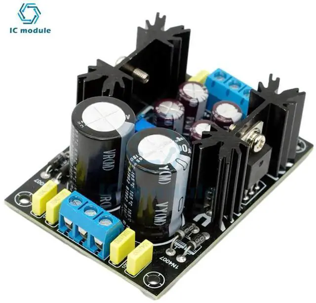 Alt view image 2 of 3 - AJMRTC ACDC LM317 LM337 Adjustable Dual Power Supply PCB Board, Positive Negative Dual Output Voltage Regulator Module for 5V 12V 24V DIY Laboratory Power Conversion Projects