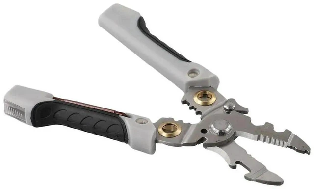 Alt view image 3 of 3 - AJMRTC Multifunctional Electrician Crimping Pliers Tool Set, 190×55mm HeavyDuty Hand Tool with HeatTreated Cutting Edges for Electrical Repair, Wire Stripping, Crimping and Cutting Work