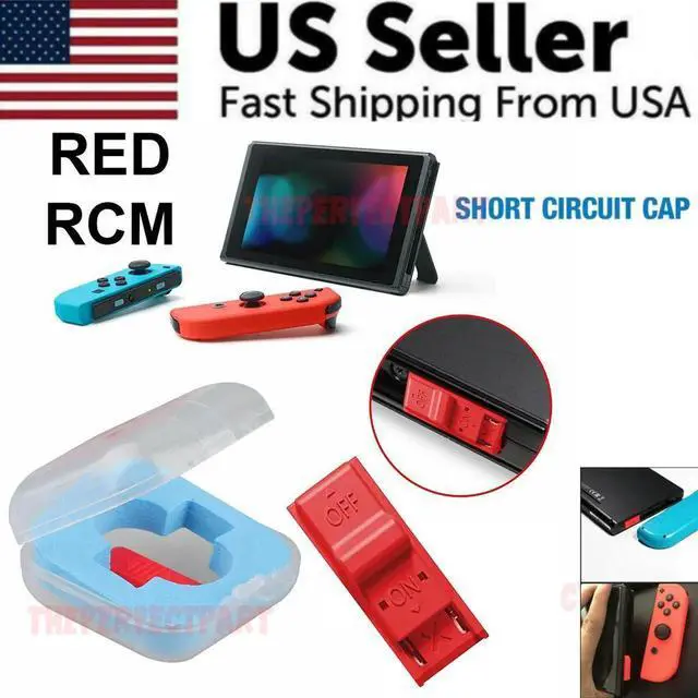 Alt view image 5 of 7 - AJMRTC Red RCM Tool Clip Short Circuit Jig with Storage Case, Recovery Mode Access Tool for Nintendo Switch Console