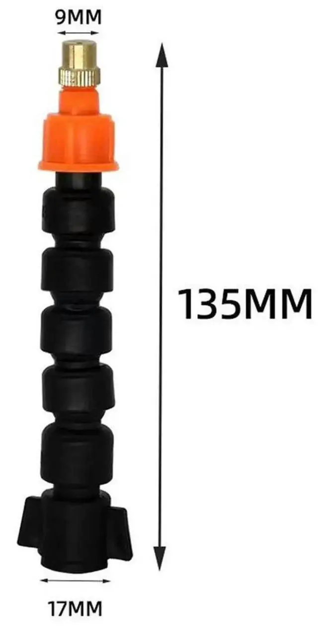 Alt view image 2 of 3 - AJMRTC Adjustable Garden Sprayer Nozzle, Outdoor Cleaning Sprayer Head with Robust Variable Spray Pattern & Adjustable Water Pressure, Black Replacement Sprayer Accessory for Yard Garden Washing Tasks