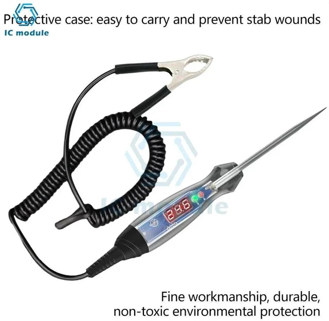Alt view image 3 of 3 - AJMRTC NS836 LED Digital Display Bidirectional Voltage Tester, DC 360V Car Circuit Testing Tool, MultiPurpose Automotive Maintenance Tester for Vehicle Circuit Fault Detection and Voltage Measuremen