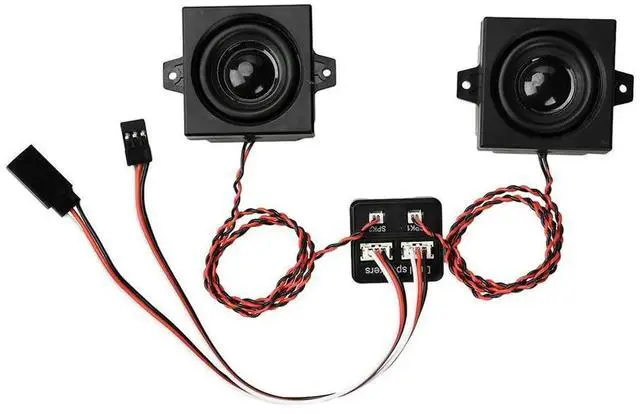 Main image of AJMRTC Plastic 5W Diesel Simulation Speaker DC3.68V HiFi Sound Engine Sound Simulator Module for RC Car Truck Excavator Container Vehicle RC Model Replacement Accessory