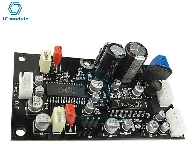 Alt view image 2 of 3 - AJMRTC TA7668 Stereo Magnetic Head Preamplifier Board with CXA1332 Dolby Noise Reduction, Tape Recorder Preamp Circuit Board for Vintage Cassette Deck Tape Player Repair DIY Audio Modification Project
