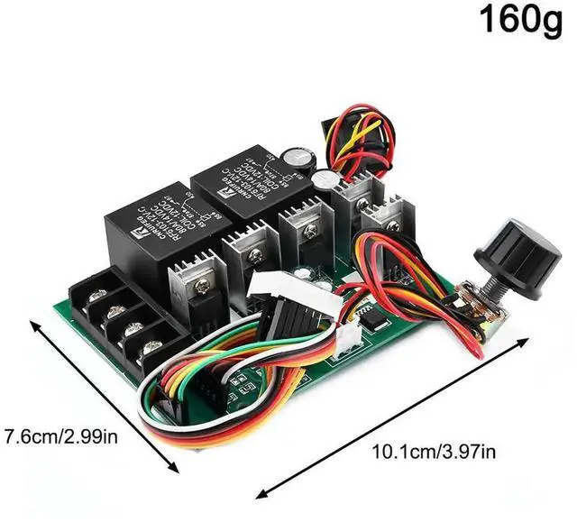 Main image of AJMRTC 40A DC Brushed Motor Controller Kit, DC1050V PWM Electronic Speed Regulator, DC 12V 24V 36V 48V Brushed Motor Speed Control Electronic Component DIY Kit