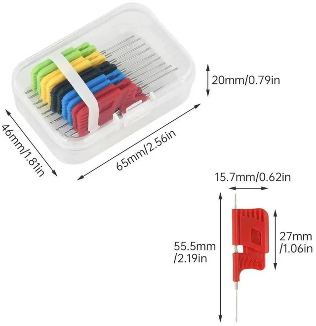 Main image of AJMRTC 10PCS Universal SMD IC Chip Clip, Micro IC Test Clamp for SOP SOIC TSSOP TSOP SSOP MSOP PLCC QFP TQFP LQFP, Test Pin Clip for DIP Logic Analyzer Circuit Debugging