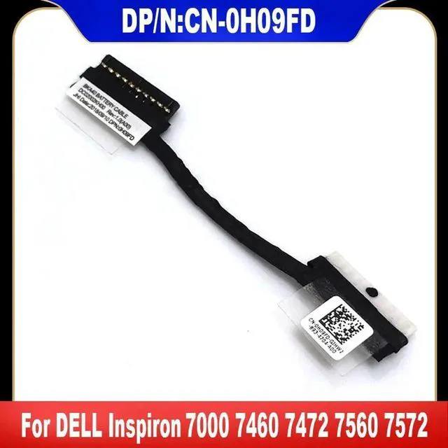 Main image of AJMRTC 0H09FD Laptop Battery Cable, Replacement Battery Connector Cable for Dell Inspiron 7000 7460 7472 7560 7572, Notebook Internal Battery Wire Harness Repair Part