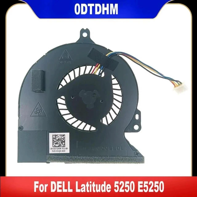 Main image of AJMRTC 0DTDHM Laptop Cooling Fan, CN0DTDHM DC28000EESL Replacement Internal Cooler Fan for Dell Latitude Notebook, Original Specification CPU Radiator Fan Repair Spare Part