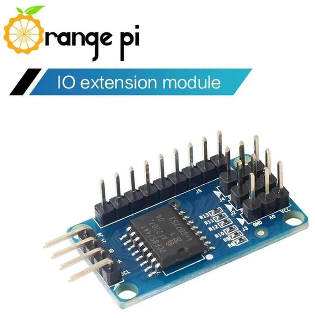 Main image of AJMRTC Orange Pi I/O Expansion Module, GPIO IO Extension Breakout Board, MultiInterface Expander for Orange Pi SingleBoard Computer, Maker Electronic Development & IoT Project Accessory