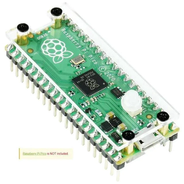Alt view image 3 of 3 - AJMRTC Clear Acrylic Protection Case for Raspberry Pi Pico, Transparent Enclosure Shell, Full GPIO Pin & USB Port Access, DustShock Resistant Housing for RP2040 Microcontroller Development Board