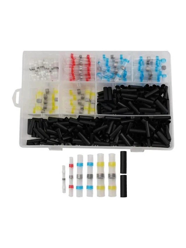 Alt view image 3 of 3 - AJMRTC Heat Shrink Butt Wire Connectors, Advanced Waterproof Insulated Splice Butt Connectors for Cable Repair, VibrationResistant Crimp Terminals for AerospaceGrade Industrial Wiring Maintenance Pr