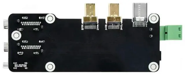 Main image of AJMRTC Micro HDMI to HDMI Multifunctional Adapter, Dual 4K Video Output Converter with Dual PowerSupply Modes, MicroHDMI Splitter Compatible with Raspberry Pi 5 / 4B SingleBoard Computer Display