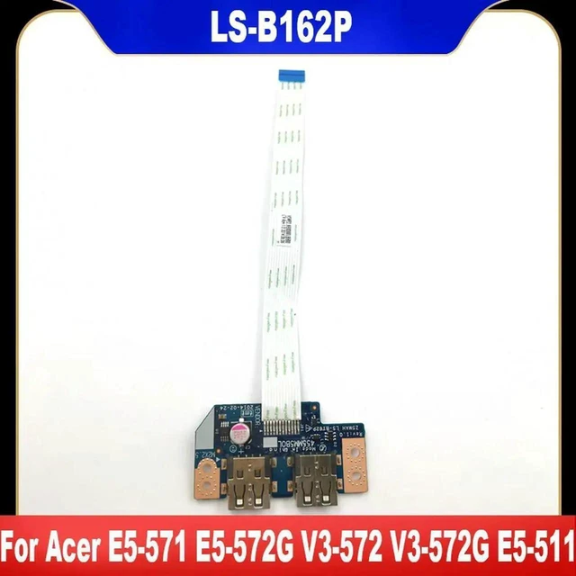 Main image of AJMRTC LSB162P Laptop USB Board With Cable Replacement for Acer Aspire E5571 E5572G V3572 V3572G E5511 V5572 E5521 E5511G E1571 E5531, USB Port Circuit Board Repair Spare Part, 100% Tested