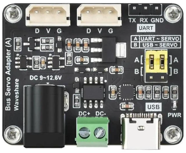 Main image of AJMRTC Serial Bus Servo Driver Board, Integrated Servo Power Supply & Servo Controller Module for Raspberry Pi ESP32, MultiChannel Serial Bus Servo Control Board for Robot DIY Project Development