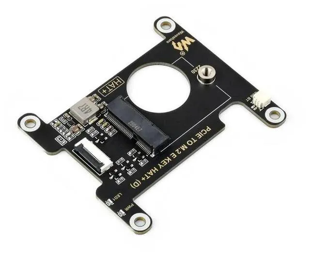 Alt view image 2 of 3 - AJMRTC PCIe To M.2 EKEY HAT (D) Expansion Board for Raspberry Pi 5, NGFF M.2 EKey NIC Adapter HAT+, Supports WiFi Bluetooth Wireless Network Card for DIY IoT Project