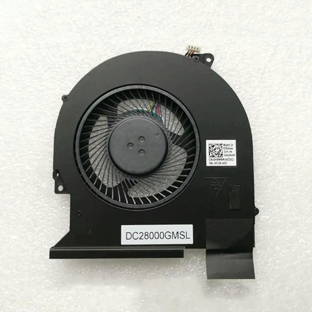 Alt view image 2 of 2 - AJMRTC Laptop CPU Cooling Fan 0H9M9M H9M9M DC28000GMSL, Replacement Internal Cooler Fan for Dell Latitude E5570 Notebook, 4Pin PWM Heat Dissipation Repair Spare Part