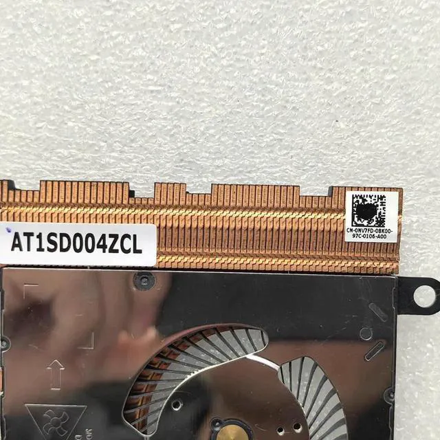 Alt view image 2 of 3 - AJMRTC CPU Cooling Fan with Heatsink Radiator for Dell Latitude 5480 5490 Laptop, Replacement PN 0NV7FD CN0NV7FD NV7FD AT1SD004ZAL, 4Pin PWM Internal Laptop Cooler Assembly