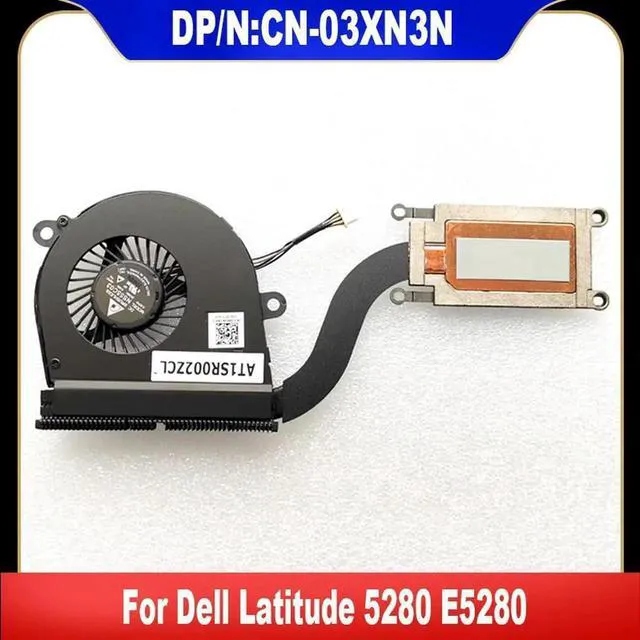 Main image of AJMRTC CPU Cooling Fan with Heatsink Radiator for Dell Latitude 5280 E5280 Laptop, Replacement PN 03XN3N CN03XN3N 3XN3N AT1SR002ZAL EG50050S1CA70S9A, 4Pin PWM Internal Cooler Assembly