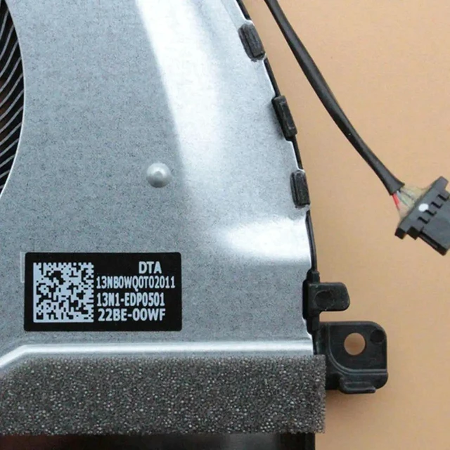 Alt view image 2 of 3 - AJMRTC CPU Cooling Fan Radiator for ASUS ADOL14Z Laptop, Replacement PN NS85C70 13NB0WQ0T02011, 4Pin DC 5V 0.70A PWM Internal Laptop Cooler Fan for Notebook Thermal Repair