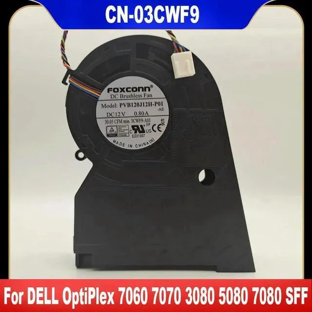 Main image of AJMRTC SFF System Cooling Fan for Dell OptiPlex 7060 7070 3080 5080 7080 SFF Desktop, Replacement PN 03CWF9 CN03CWF9 3CWF9, 4Pin PWM Internal Small Form Factor PC Cooler Fan
