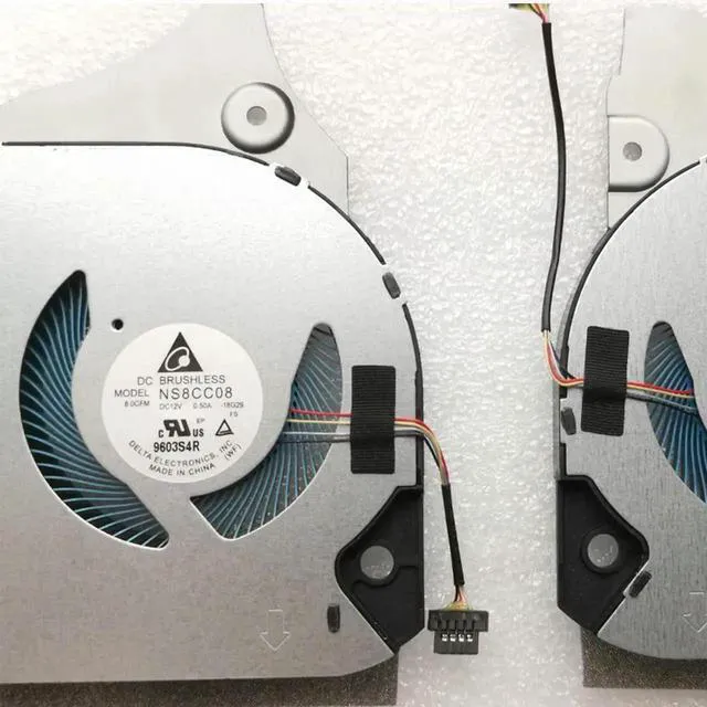 Main image of AJMRTC CPU & GPU Cooling Fan Set for Dell G5 5590 G7 7790 7590 Gaming Laptop, Replacement PN 0X4F3M 0F7N58 NS8CC0818G29 NS8CC0918G30BZ, DC12V 0.5A 4Pin PWM Internal Cooler Fan Kit