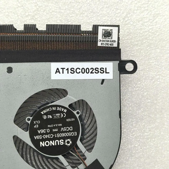 Alt view image 3 of 3 - AJMRTC Laptop Internal Cooling Fan for Dell Latitude E5480 E5490, OEM 0KKT6M KKT6M CN0KKT6M, CPU Radiator Cooler Replacement Repair Spare Part for Notebook Heat Dissipation