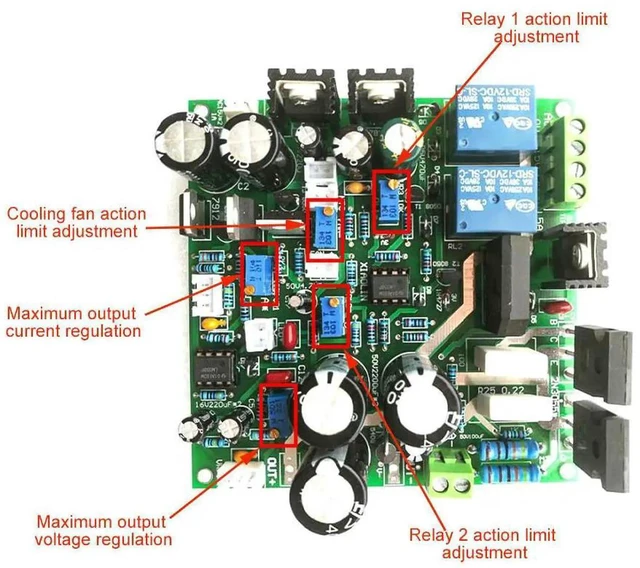 Main image of AJMRTC Adjustable DC Power Supply Module Kit, 030V 05A Regulated Constant Voltage Constant Current Power Board, DIY Learning Experimental Power Supply Module for Electronic Lab Testing Project
