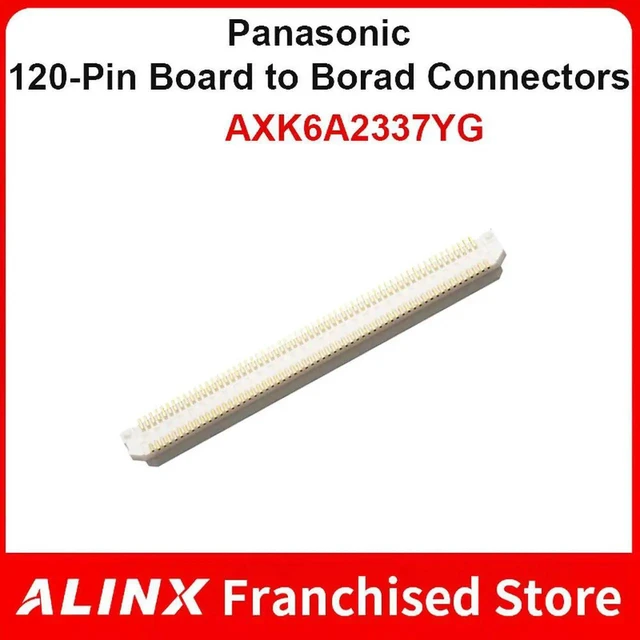 Alt view image 6 of 6 - AJMRTC AXK6A2337YG BoardtoBoard Header Connector,120Pin 0.5mm Pitch SMD 3.0mm Stack Height,IndustrialGrade Mezzanine Interconnect for ALINX FPGA SoM Embedded PCB Repair Replacement