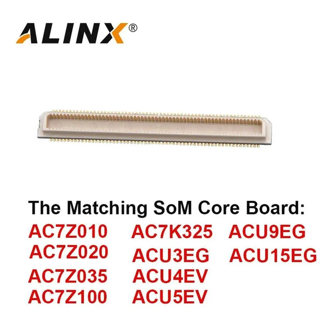 Alt view image 3 of 6 - AJMRTC AXK6A2337YG BoardtoBoard Header Connector,120Pin 0.5mm Pitch SMD 3.0mm Stack Height,IndustrialGrade Mezzanine Interconnect for ALINX FPGA SoM Embedded PCB Repair Replacement