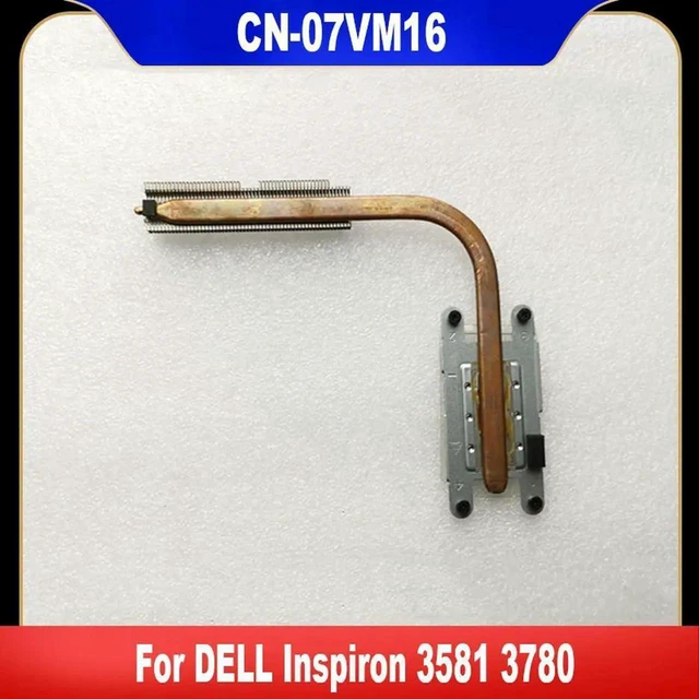 Main image of AJMRTC Laptop CPU Cooling Fan Heatsink Assembly with Copper Tube for Dell Inspiron 3581 3780, OEM 07VM16 7VM16 CN07VM16, DC5V 4Pin PWM Notebook Radiator Cooler Repair Spare Part