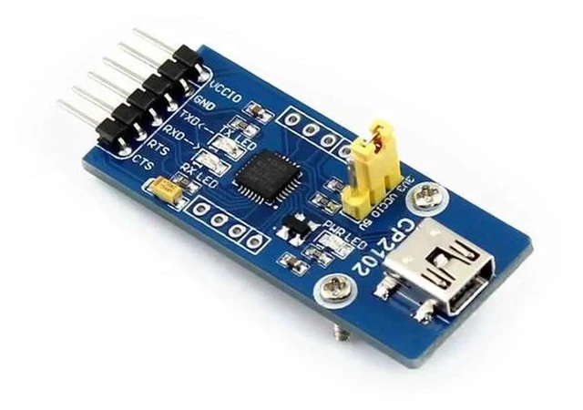 Alt view image 3 of 3 - AJMRTC CP2102 USB To UART Serial Adapter Module, Mini USB Connector, TTL UART Converter Board Supports Mac Linux Android WinCE Windows 7 8 8.1 10 11 for MCU Debugging Hardware Repair Project