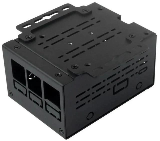 Alt view image 2 of 3 - AJMRTC Industrial Grade Metal Case (D) for Raspberry Pi 5, LargeInnerSpace Protective Enclosure, Supports Official Raspberry Pi Cooling Fan, Housing Case For Embedded IoT Industrial Project