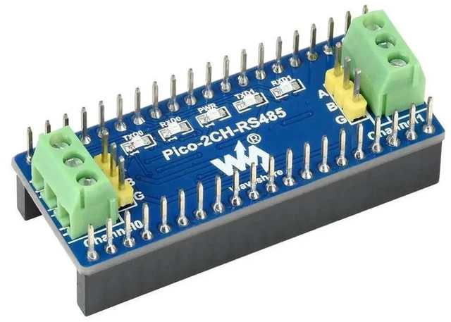 Main image of AJMRTC 2Channel UART To RS485 Module for Raspberry Pi Pico, SP3485 Chip Converter Board, Standard Pico Pin Header Supports Pico Series for Industrial Serial Communication MCU Debugging Hardware Devel