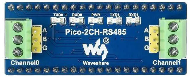 Alt view image 3 of 3 - AJMRTC 2Channel UART To RS485 Module for Raspberry Pi Pico, SP3485 Chip Converter Board, Standard Pico Pin Header Supports Pico Series for Industrial Serial Communication MCU Debugging Hardware Devel