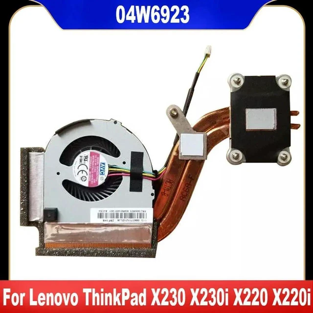 Main image of AJMRTC Laptop CPU Cooling Fan Heatsink Assembly for Lenovo ThinkPad X230 X230i X220 X220I, OEM 04W6923 04W6922 04W0435 04W6921, DC5V 4Pin PWM Notebook Radiator Replacement Repair Spare Part