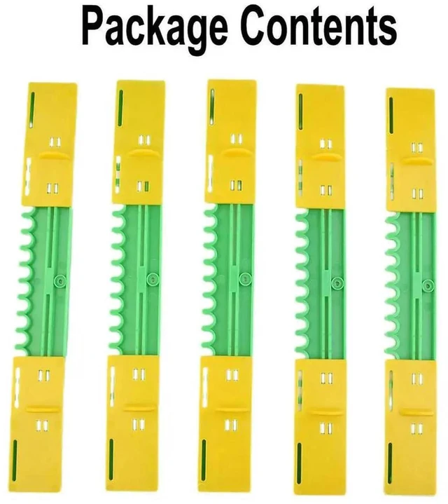 Alt view image 3 of 3 - AJMRTC 5Pcs Plastic Beehive Entrance Discs Set, Beehive Door Box Nest Gate Accessory, Control Bee Traffic and Prevent Bee Escape for Beekeeping Hive Equipment Repair Spare Part