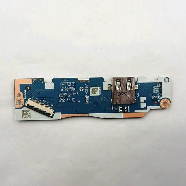 Alt view image 3 of 3 - AJMRTC USB SD Card Reader Power Button Board 5C50S25168 NSD471, Replacement Tested Subboard for 314ITL6 82H7 S14 G2 ITL 82MU Laptop Internal Accessory