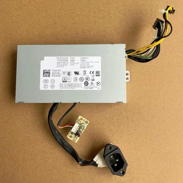 Alt view image 3 of 3 - AJMRTC Replacement 180W Power Supply Unit HU180EA00 DPS180AB14 A AC180EA00 D180EA00 02Y4D5 0R50PV 08WJ7H, PSU for Optiplex 3030 AIO AllinOne Desktop Repair Parts