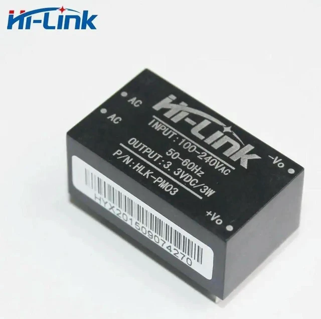 Main image of AJMRTC 5Pack HiLink HLKPM03 Isolated ACDC Converter Module, 90264VAC Input to 3.3V DC Output, Compact Isolated Power Supply for Household Smart Switch & Embedded DIY Projects