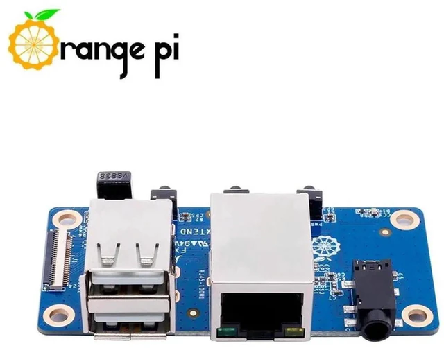 Main image of AJMRTC Expansion Interface Board, 24Pin Connector Breakout Board for Orange Pi Zero 2W Single Board Computer, Adds USB2.0 100M Ethernet IR Audio TVOut for DIY IoT Projects