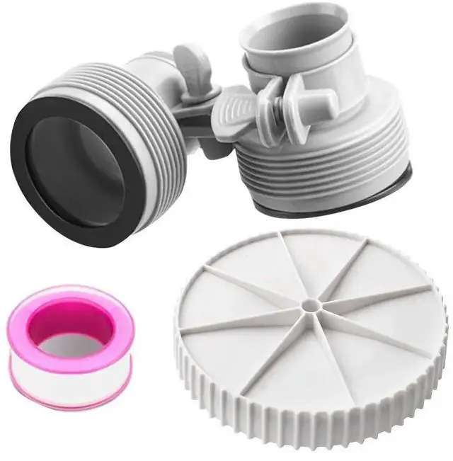 Main image of AJMRTC Pool Skimmer Sand Pump Conversion Adapter, Replacement Pool Cleaning Fitting for Summer Waves SFX1000 SFX1500, Fits Intex 10722 25009 Swimming Pool Maintenance Accessories