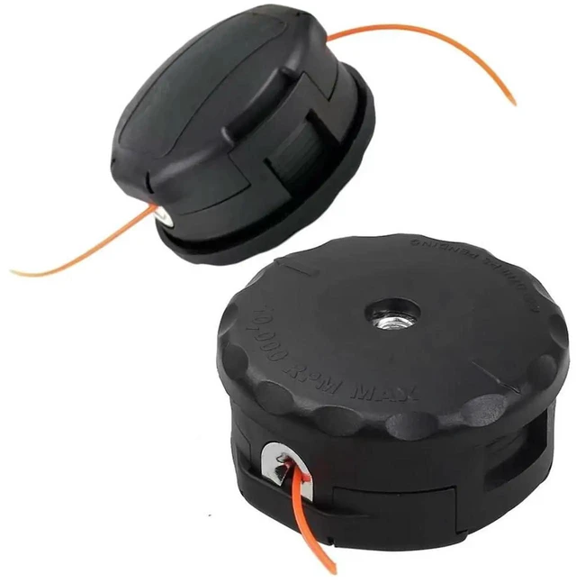 Alt view image 2 of 3 - AJMRTC Straight Shaft Trimmer Head, Black QuickReplacement Power Tool Accessory, String Trimmer Replacement Head Fits C230 T242 Straight Shaft Grass Trimmer Equipment