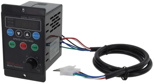 Alt view image 3 of 3 - AJMRTC 400W Digital Motor Controller, AC110240V 50/60Hz Input UX 52/003 Model, PanelMount Variable Speed Regulator for Industrial Motor Drive Control Equipment Replacement Part