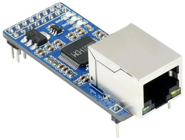 Alt view image 3 of 3 - AJMRTC 2CH UART to Ethernet Converter Module, DualChannel Serial Transparent Transmission Serial Server, Control Interface Compatible with Raspberry Pi, STM32 Embedded MCU Hardware Projects