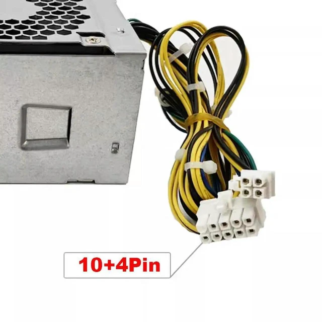 Alt view image 3 of 3 - AJMRTC 00PC745 180W SFF Power Supply, 10Pin+4Pin Connector Replacement PSU for Lenovo ThinkCentre M710S M910S, SP50H29522 SP50H29523 HK28072PP Desktop Power Adapter
